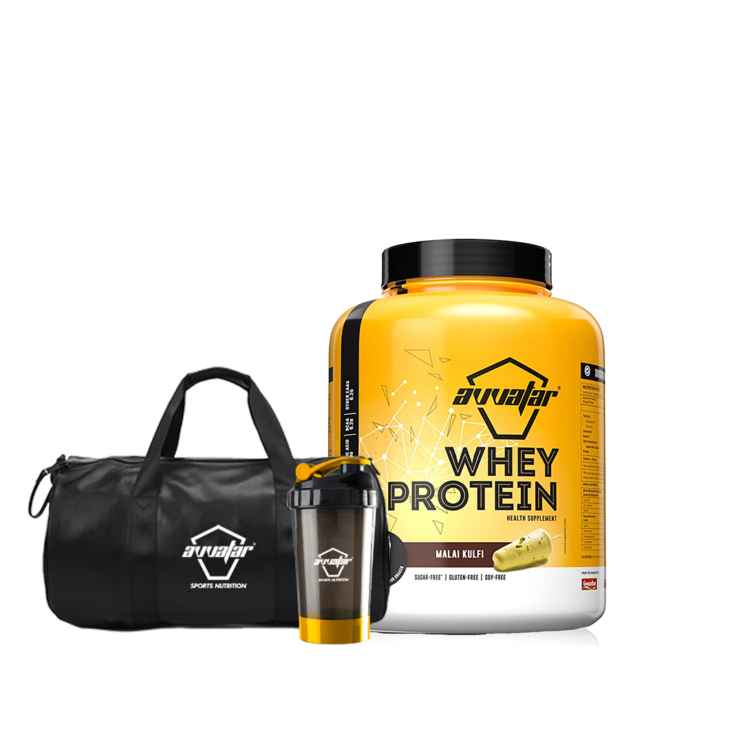 Discover the best healthy Malai Kulfi whey protein powder in 2 kg pack. This delightful mix will elevate your workouts to new heights. Order today from Avvatar!